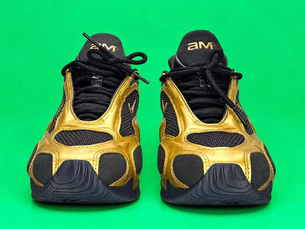 Nike Air Max Muse Metallic Gold Black Sneakers